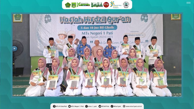 Komitmen Progam Unggulan Tahfidz, MTsN 1 Pati Tetapkan 18 Hafidz Hafidzah