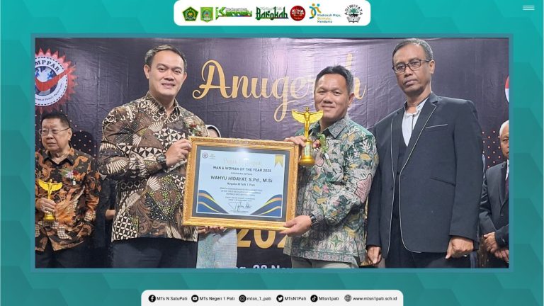 Wahyu Hidayat, Kepala MTsN 1 Pati Dinobatkan sebagai Man of The Year 2025