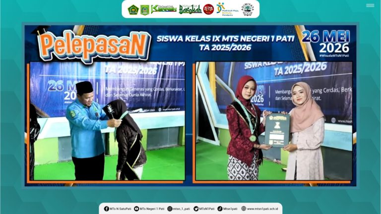 Bertajuk “Beyond Boundaries, Inspiring Generations”,  MTsN 1 Pati Resmi Lepas 341 Siswa