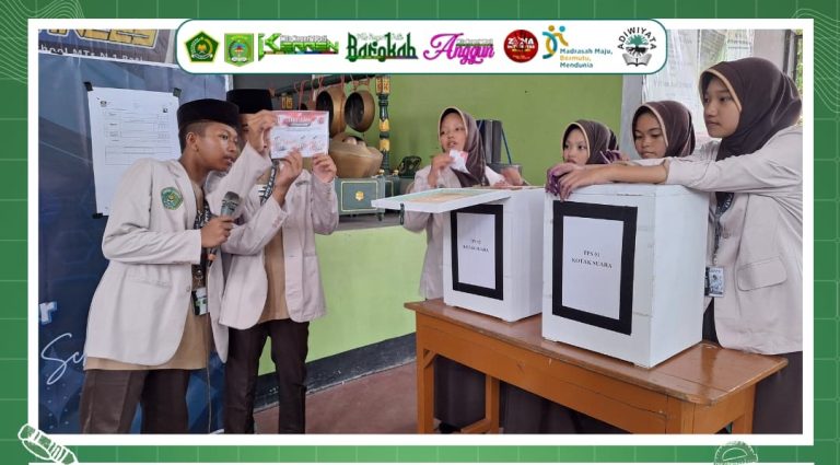MTsN 1 Pati Sukses Gelar Pesta Demokrasi Pilcasis