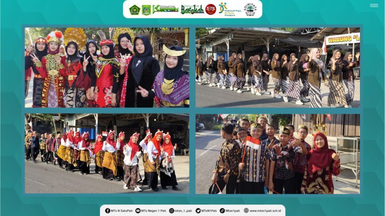 Parade Budaya Nusantara, MTsN 1 Pati Rayakan HUT ke-80 NKRI