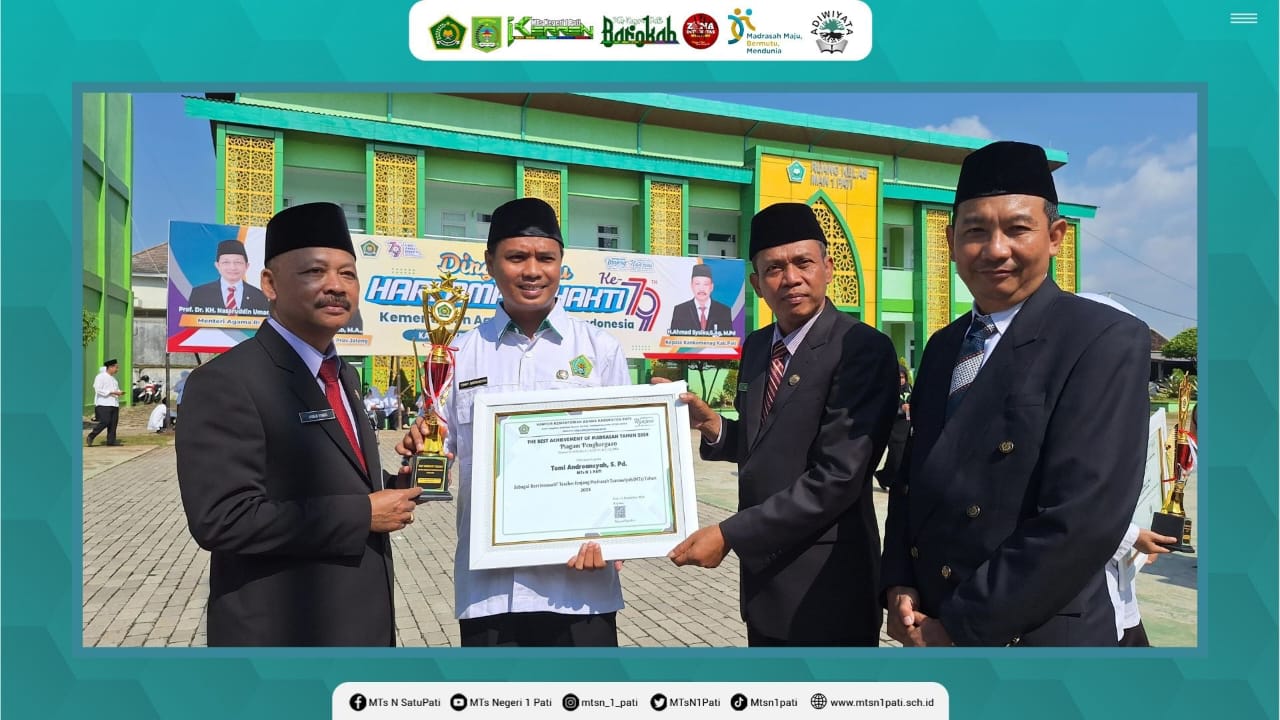 Tommy, Guru MTsN 1 Pati Sabet Best Innovative Teacher 2024
