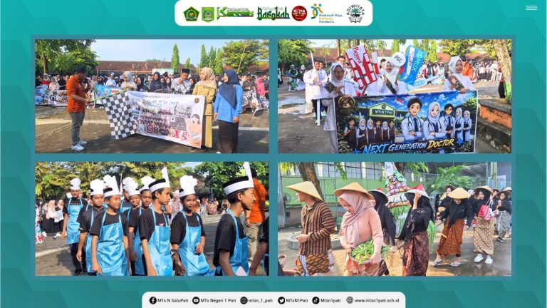 Tampil Kreatif, Ratusan Siswa MTsN 1 Pati Ikuti Karnaval “Profesi Masa Depan”
