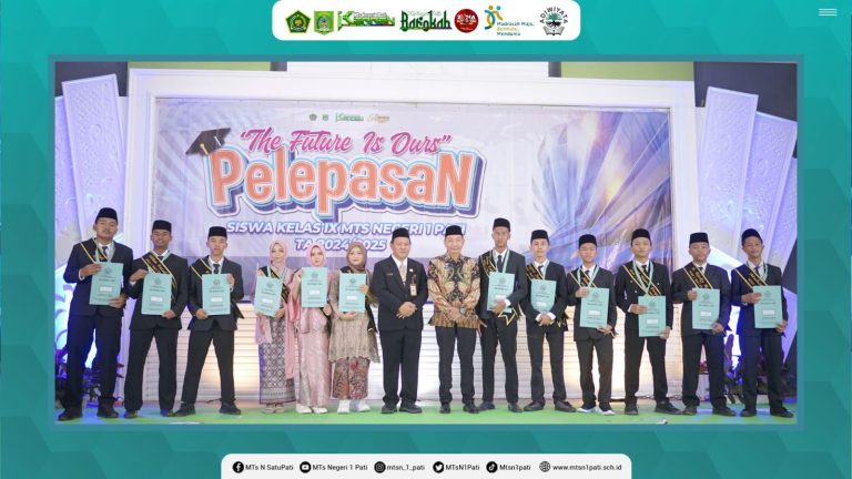 Usung Tema The Future is Ours, Pelepasan Siswa Kelas IX MTsN 1 Pati Penuh Makna