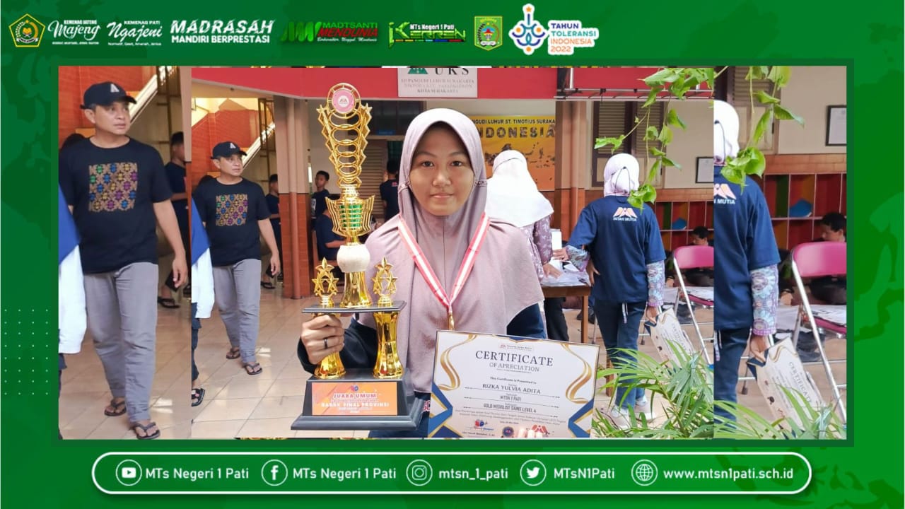 Rizka, Siswa MTsN 1 Pati Raih Juara Umum JSO 2024