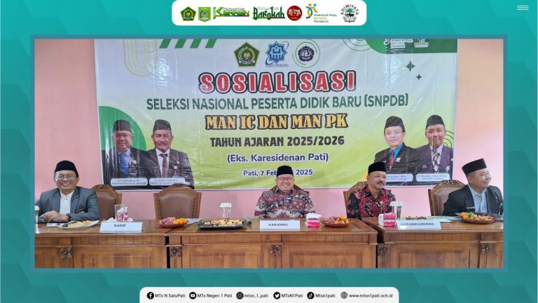 Sosialisasi SNPDB di MTsN 1 Pati, Kakanwil Kemenag Jateng Tekankan Sistem Peta Jalan